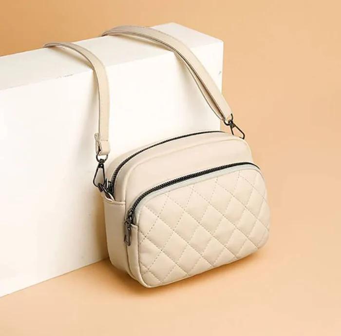 3 Zipper Crossbody CAR-7 for Women | Elegant Bag