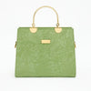 Noir Flora – Gold Handle Tote Handbag for Women | Elegant Bag