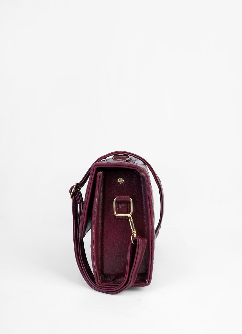 Elegant Quilted Burgundy H-AR-4 Maroon