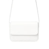 Magnetic Button Strap Crossbody Bag for Women White